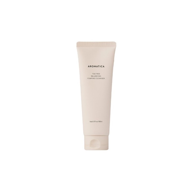 Aromatica Tea Tree Balancing Foaming Cleanser - Organiczna Pianka Oczyszczająca z Ekstraktem z Drzewa Herbacianego 180 g
