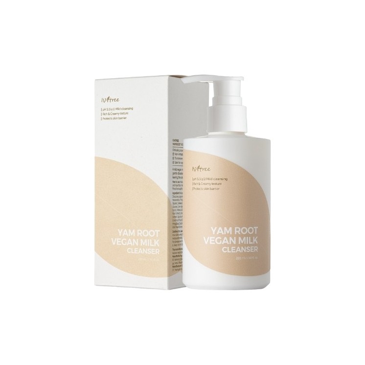 Isntree Yam Root Vegan Milk Cleanser Łagodzące Mleczko do Oczyszczania Twarzy 220 ml