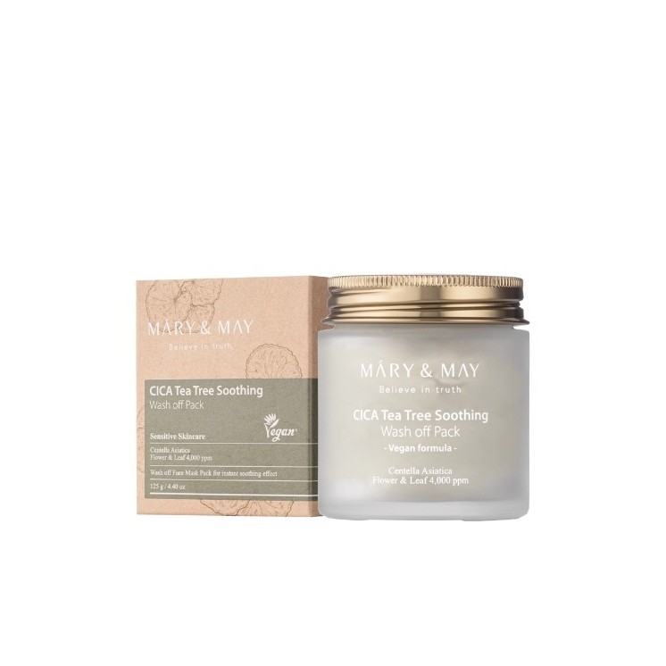 Mary&May CICA Tea Tree Soothing Wash off Pack Maseczka Glinkowa 125 g