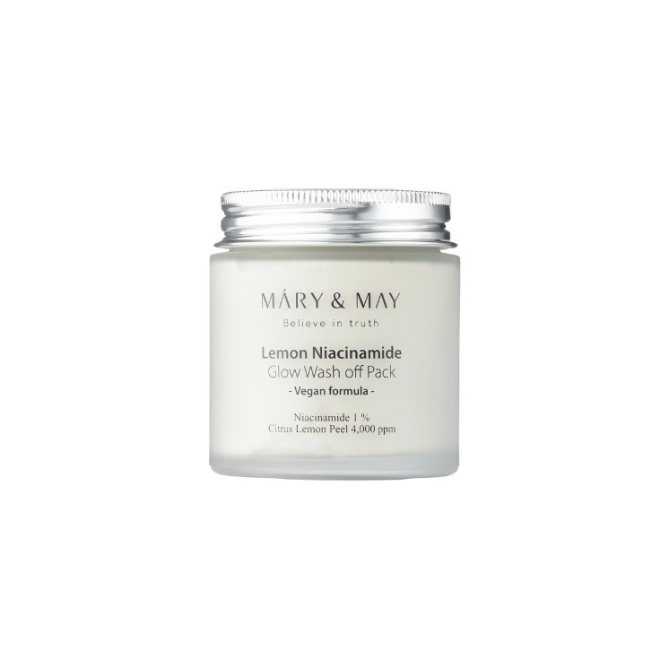 Mary&May Lemon Niacinamide Glow Wash off Pack Glinkowa Maska Rozjaśniająca 125 g