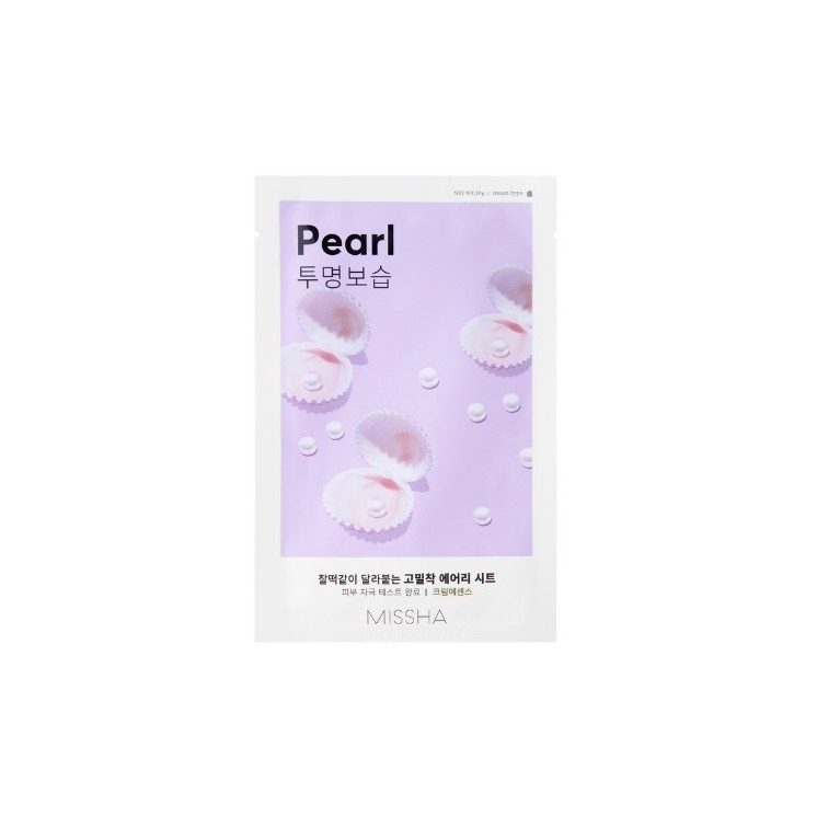 Missha Airy Fit Sheet Mask Pearl Rozjaśniająca Maska w Płachcie 19 g