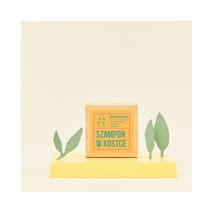 Mydlarnia Cztery Szpaki Eucalyptus Lemon Regenerating Shampoo кубик 75 г