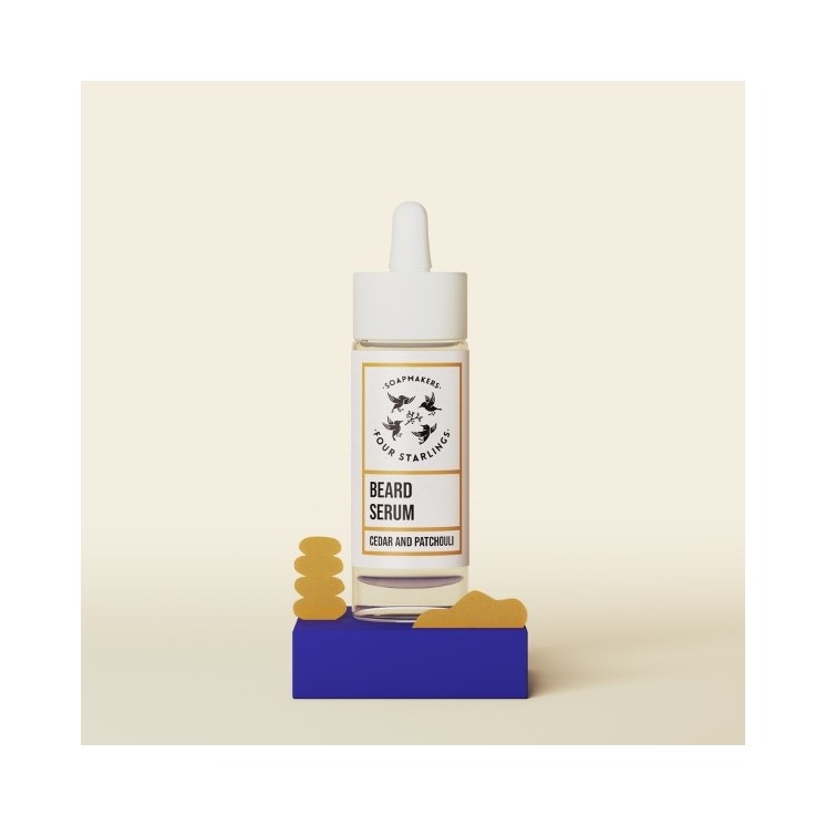 Mydlarnia Cztery Szpaki Serum do brody Cedr i paczula 30 ml 