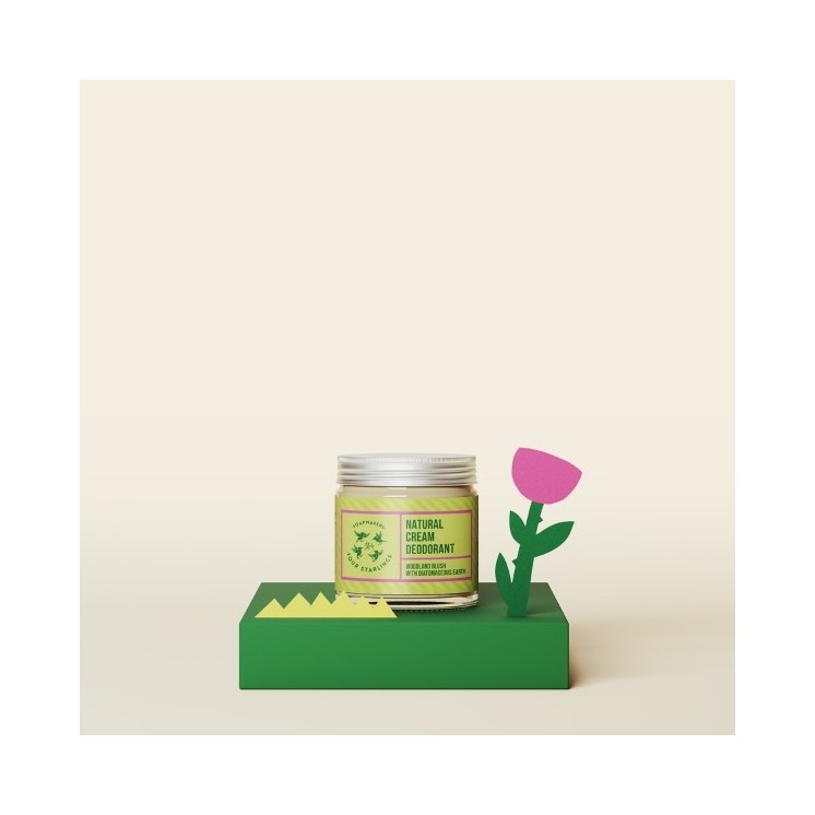 Mydlarnia Cztery Szpaki Naturalny dezodorant w kremie Leśna Róża 60 ml 