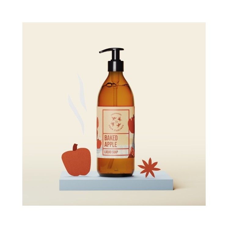 Mydlarnia Cztery Szpaki Baked Apple natural liquid soap 500 ml