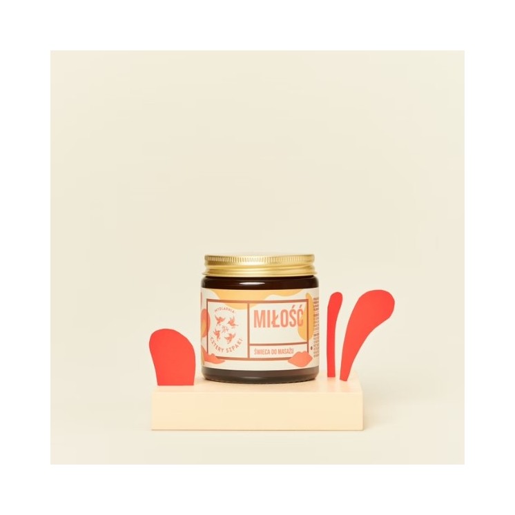 Mydlarnia Cztery Szpaki Miłość świeca do masażu 120 ml
