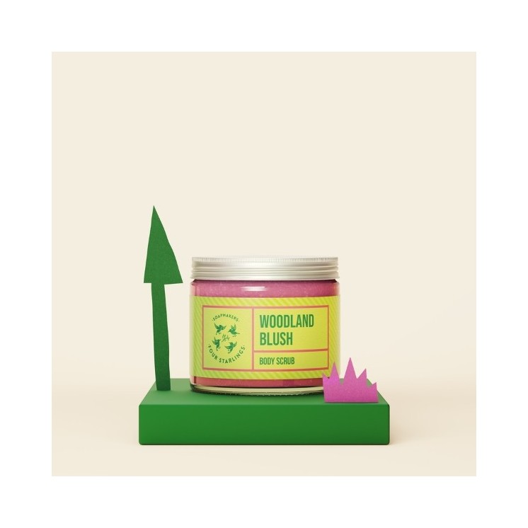 Mydlarnia Cztery Szpaki Peeling cukrowy do ciała Leśna Róża 250 ml