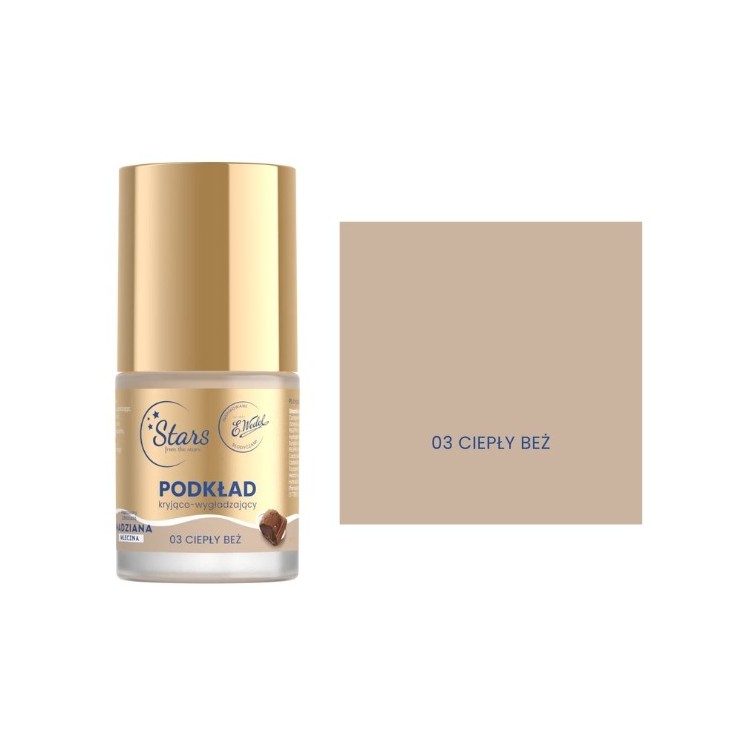 Заспокійлива та розгладжуюча тональна основа Stars from the stars Wedel Nadziana 03 Warm Beige 25 G