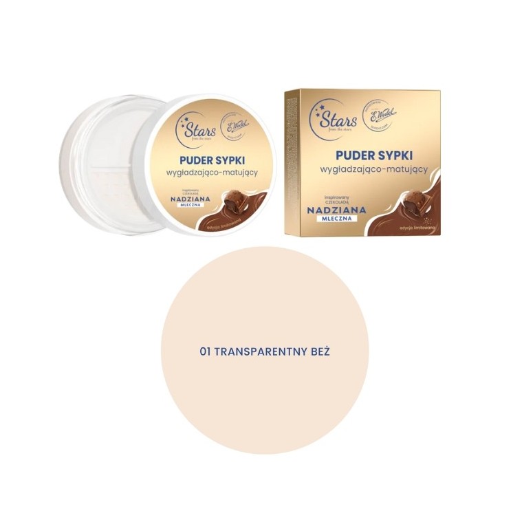 Stars from the stars Wedel Nadziana Smoothing and mattifying loose powder 01 Transparent beige 8 G