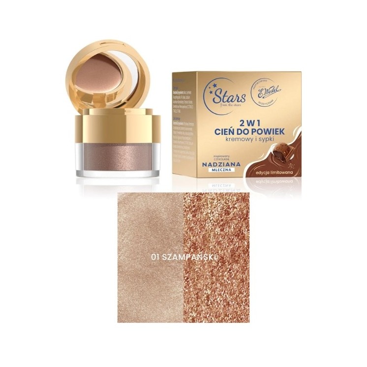 Stars from the stars Wedel Nadziana 2 in 1 Eye shadow 01 Champagne 5 G + 2.6 G