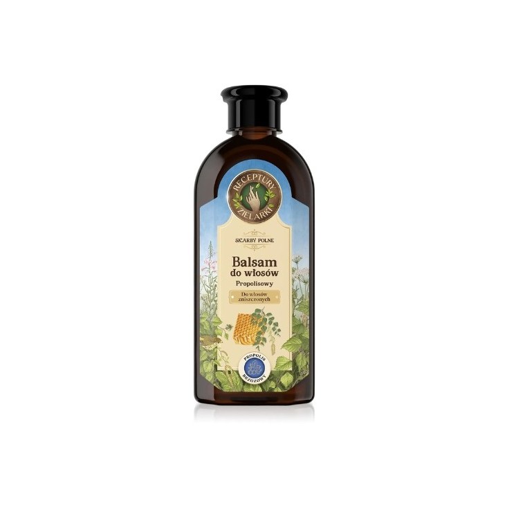 Receptury Zielarki Balsam do włosów zniszczonych Propolis brzozowy 350 ml