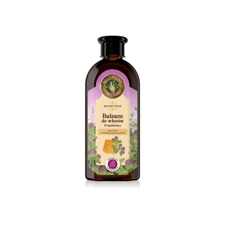 Receptury Zielarki Balsam do włosów ze skłonnością do wypadania Propolis łopianowy 350 ml