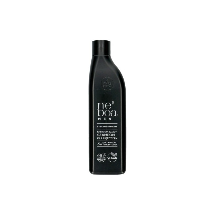 Neboa Men Strong Stream Szampon do włosów dla mężczyzn energetyzujący 3 w 1 300 ml