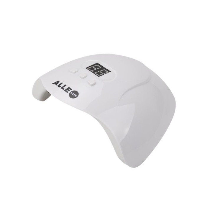 AlleLux X3 Lampa do paznokci UV/LED 54W do lakierów hybrydowych  z zasilaczem i kablem USB Biała