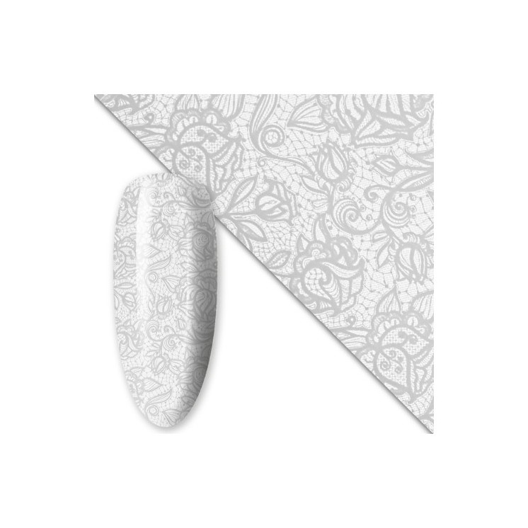 Folia transferowa do paznokci 80 cm White Nr 12