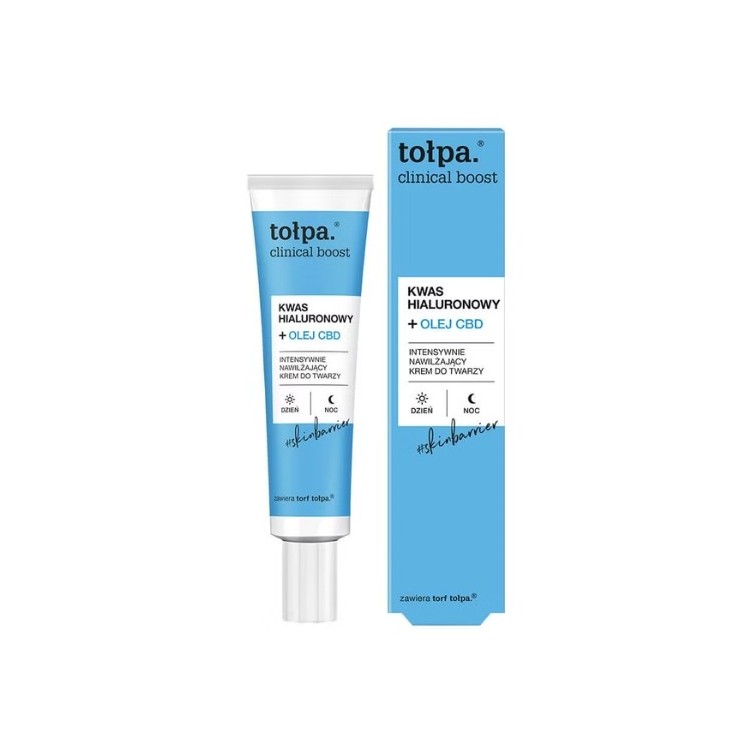 Tołpa Clinical Boost Intensywnie Nawilżający Krem Do Twarzy Olejek CBD 40 ml