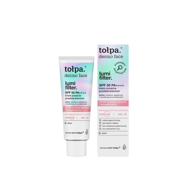 Tołpa Dermo Face Lumi Filter Krem przeciw przebarwieniom SPF 50 PA++++ 40 ml