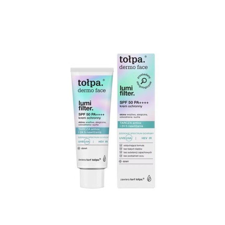 Tołpa Dermo face Lumi Filter Krem Ochronny SPF 50 PA++++ 40 ml
