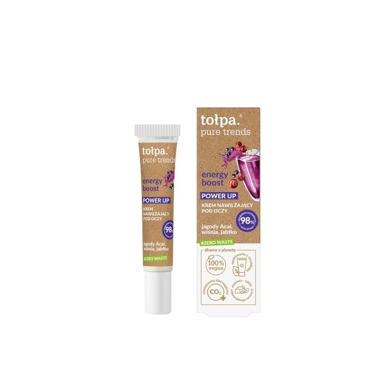 Tołpa Pure Trends energy Boost Zero Waste Feuchtigkeitsspendende Augencreme 15 ml