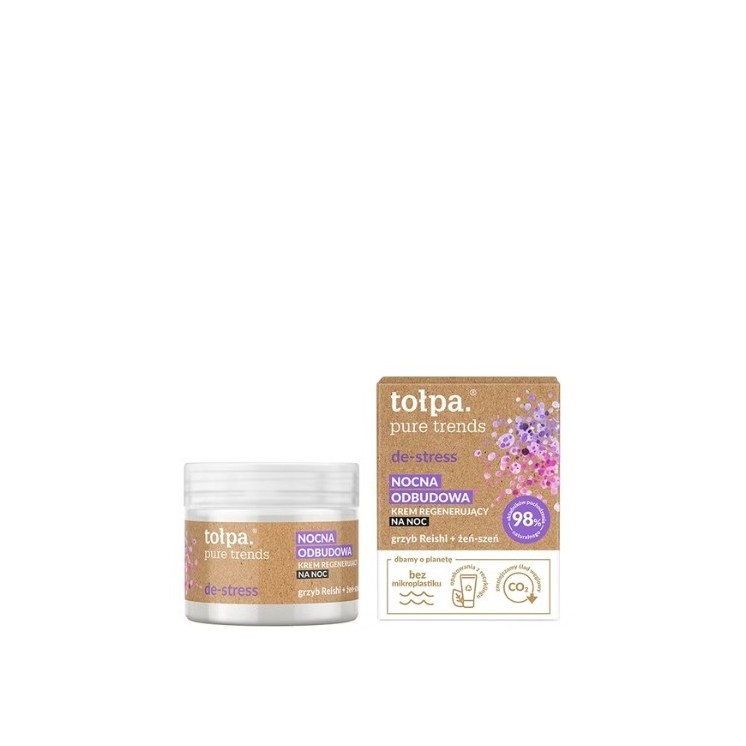 Tołpa Pure Trends Regenerierende, beruhigende und beruhigende Nachtcreme 50 ml