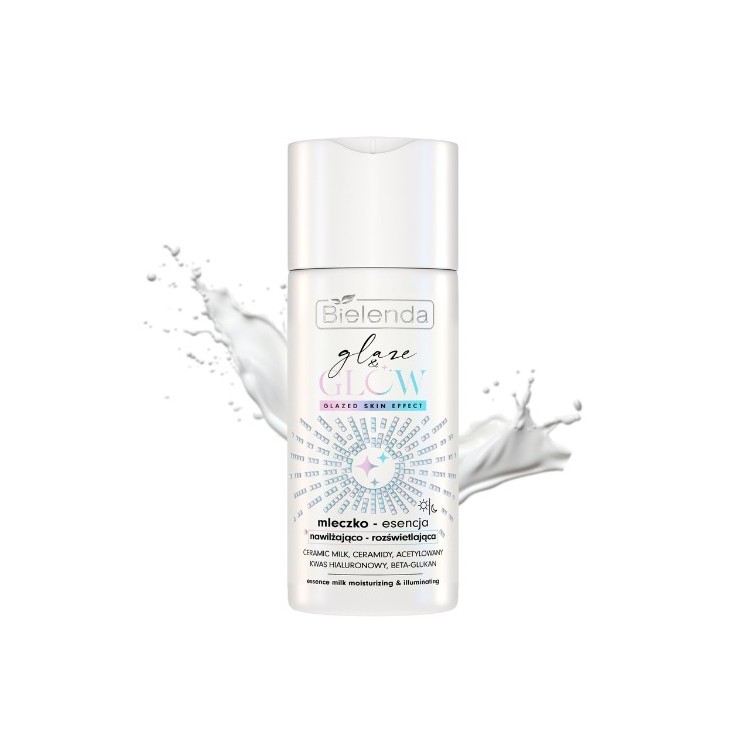 Bielenda Glaze & Glow Mleczko - esencja nawilżająco rozświetlająca glazed skin effect 120 ml
