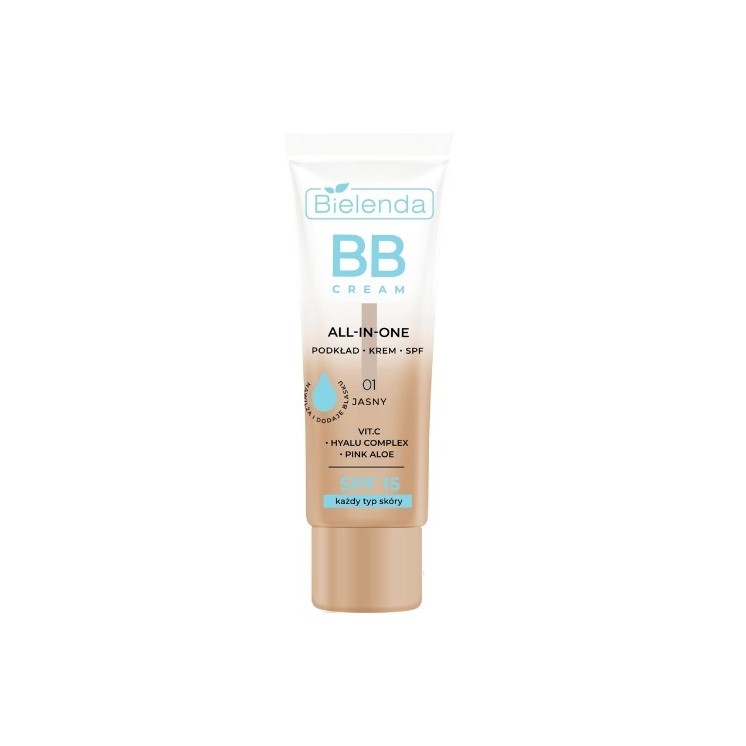 Bielenda ALL IN ONE BB CREAM każdy typ skóry odcień 01 jasny 30 ml