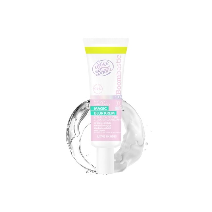 FaceBoom BOOMBASTIC LAB Magic blur krem matujaco-nawilżający 50 ml