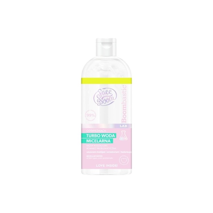 FaceBoom BOOMBASTIC LAB Izo Odświeżająca turbo woda micelarna 400 ml
