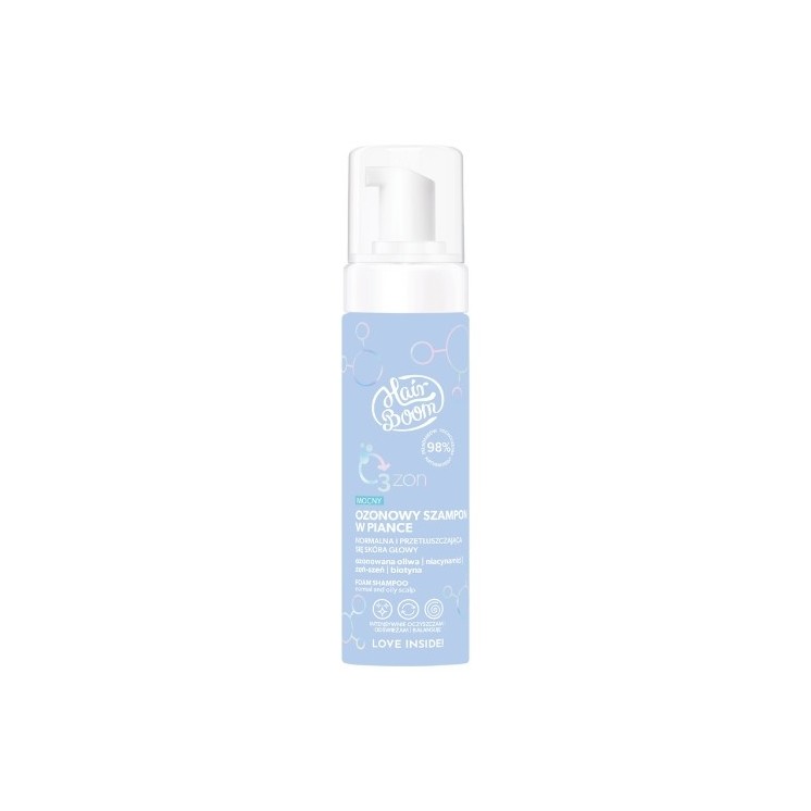 HairBoom O3ZON Mocny ozonowy szampon w piance 200 ml