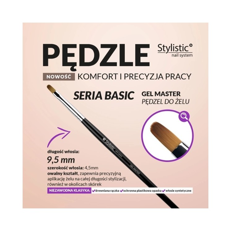 Pędzelek do Żelu Stylistic