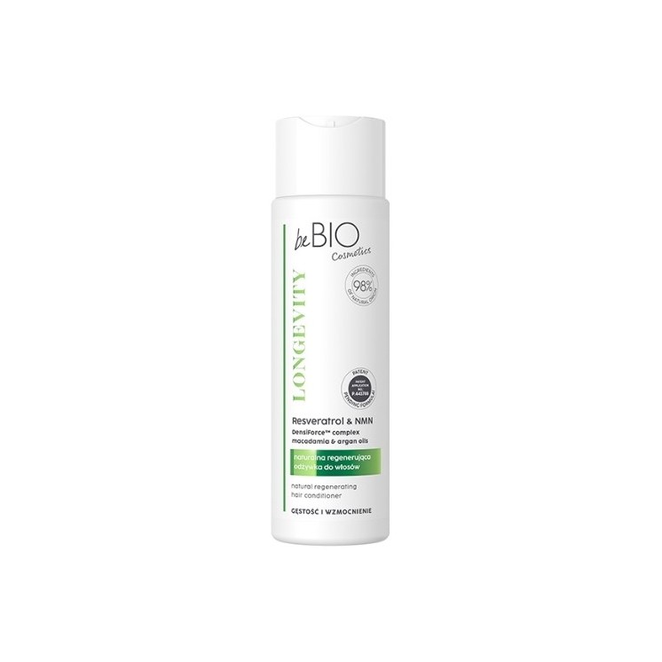 BeBio LONGEVITY Naturalna Odżywka do Włosów Gęstość i Wzmocnienie 250 ml