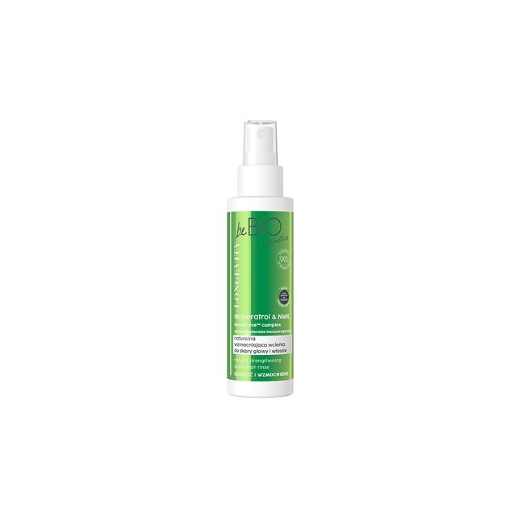 BeBio LONGEVITY Dichte und Stärkung Natürliche stärkende Lotion für Kopfhaut und Haar 100 ml