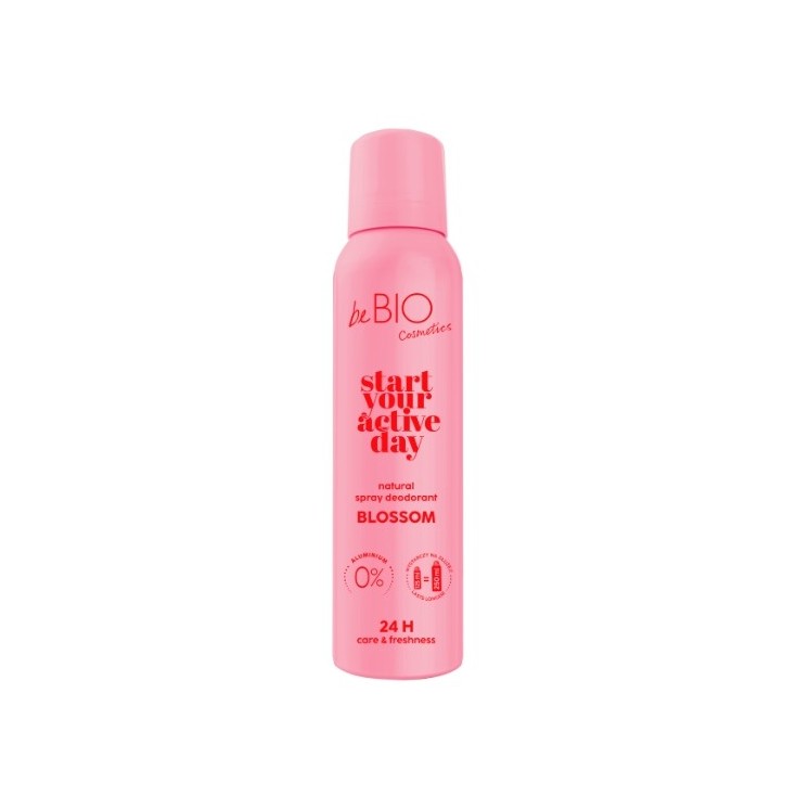 BeBio Start your active day Naturalny dezodorant w sprayu Blossom 125 ml