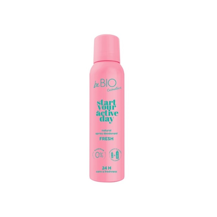 BeBio Start your active day Naturalny dezodorant w sprayu Fresh 125 ml