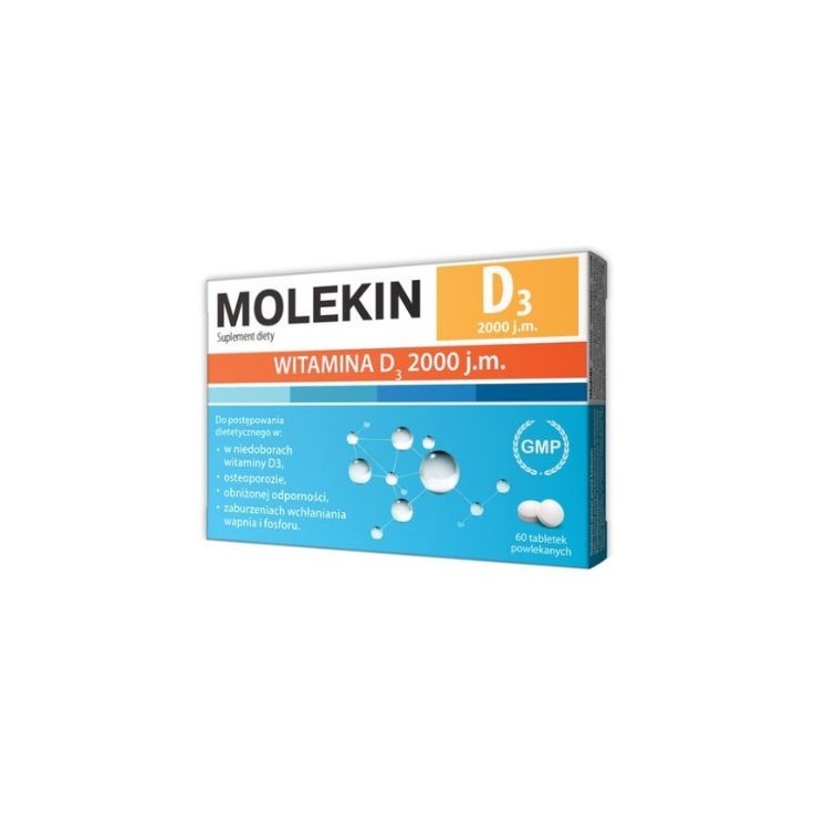 Molekin D3 2000 j.m.  60 tabletek