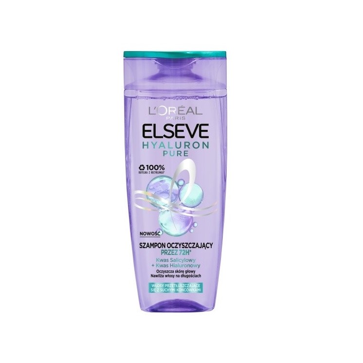 L'oreal Elseve Hyaluron Pure Szampon oczyszczający skórę głowy 400 ml