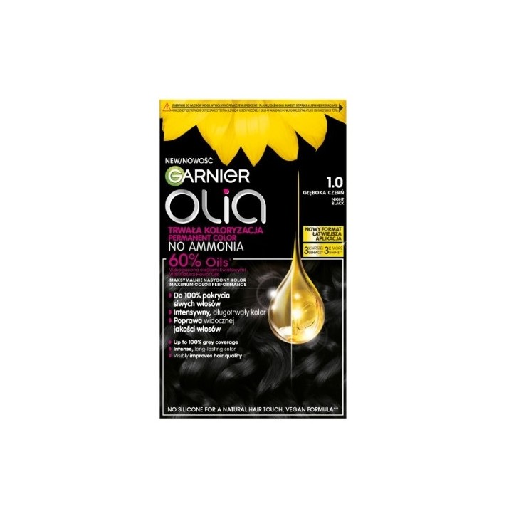 Фарба для волосся Garnier Olia /1.0/ Night Black