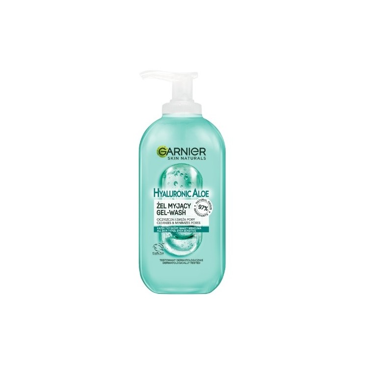 Garnier Hyaluronic Aloe Gel żel oczyszczający twarz do każdego typu skóry 200 ml