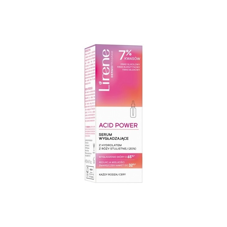 Lirene Acid Power glättendes Serum mit Centifolia-Rosenhydrolat 30 ml