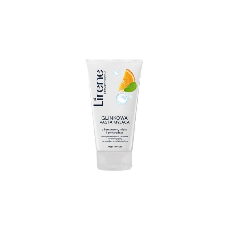 Lirene Glinkowa Pasta myjąca Bambus, Mięta i Pomarańcz 150 ml