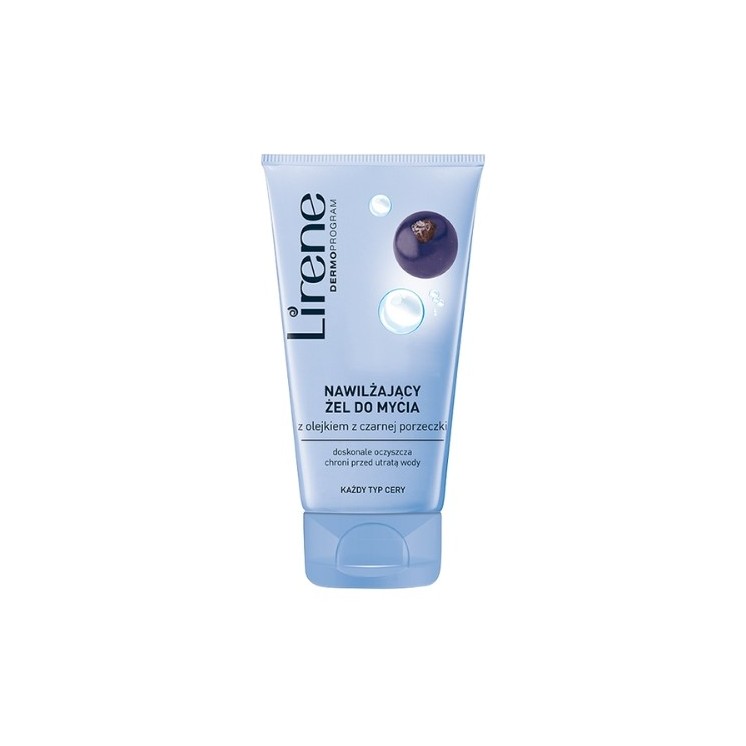 Lirene Moisturizing Face Wash Gel with Blackcurrant Oil 150 ml
