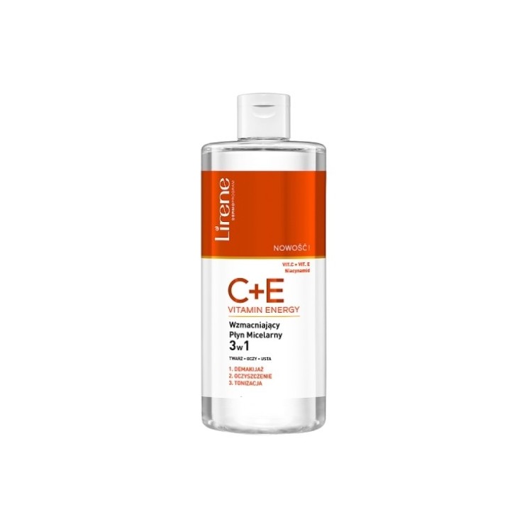 Lirene Wzmacniający płyn micelarny 3w1 C+E Vitamin Energy 400 ml