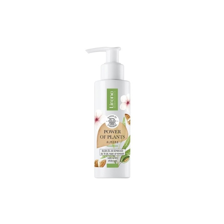 Lirene Power of Plants olejek-żel do demakijażu Migdał 145 ml