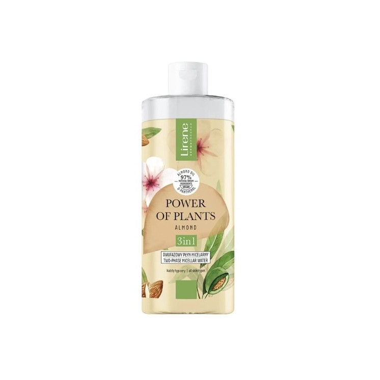 Lirene Power of Plants Almond Dwufazowy płyn micelarny 400 ml