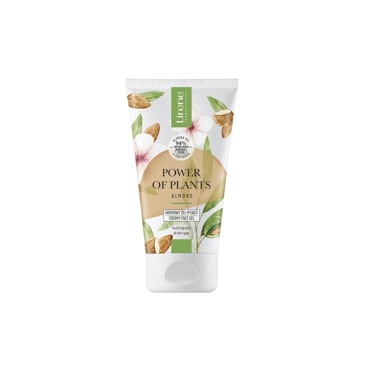 Lirene Power of Plants kremowy żel myjący do twarzy Migdał 150 ml