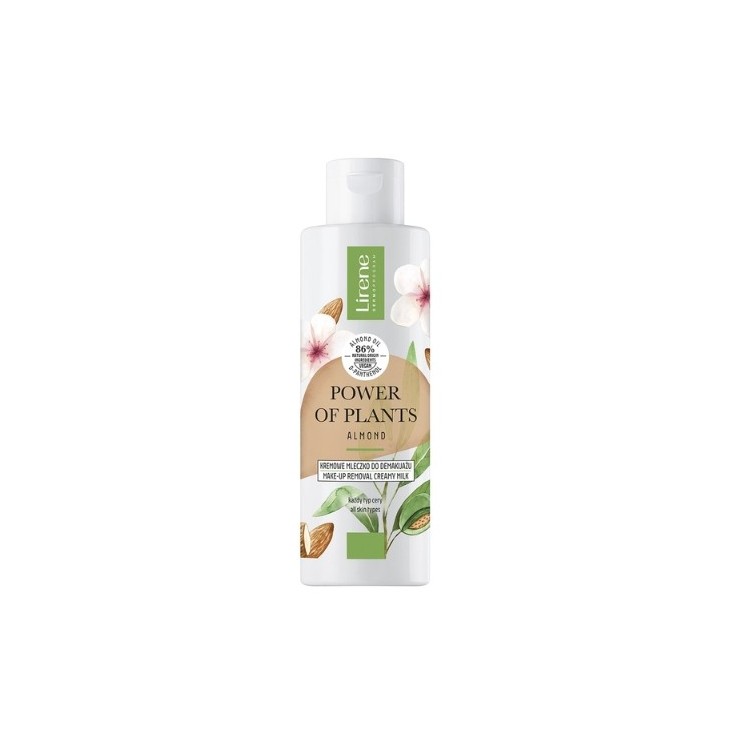 Lirene Power of Plants kremowe mleczko do demakijażu Migdał 200 ml
