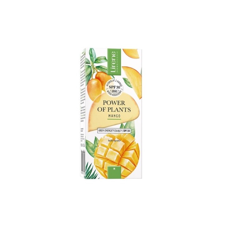 Lirene Power of Plants Mango енергетичний крем для обличчя 50 мл