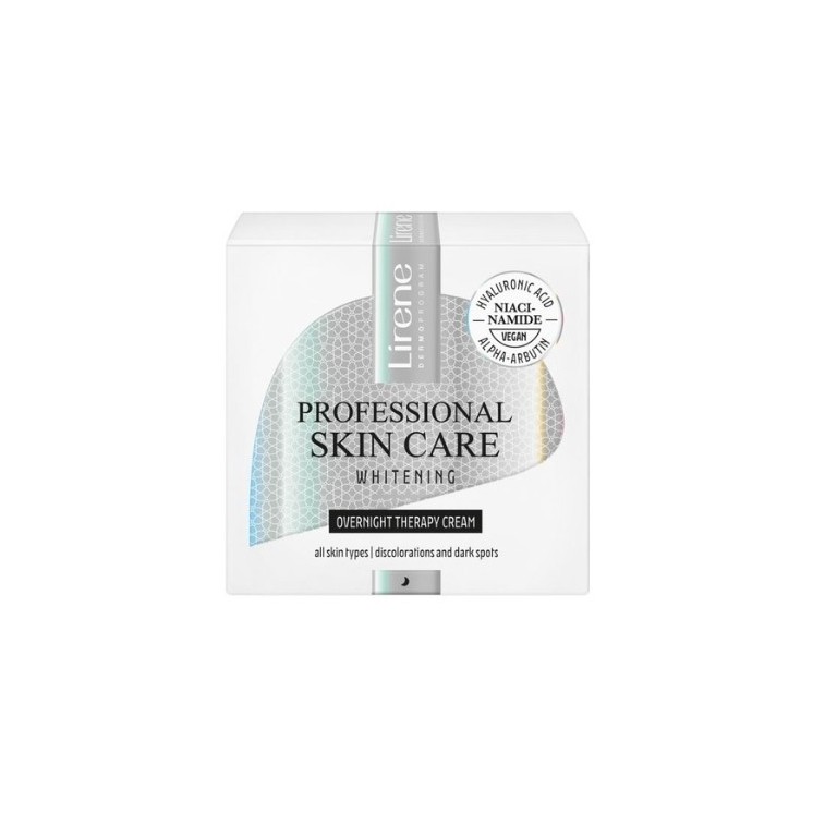 Lirene Professional Skin Care Whitening krem do twarzy na noc 50 ml