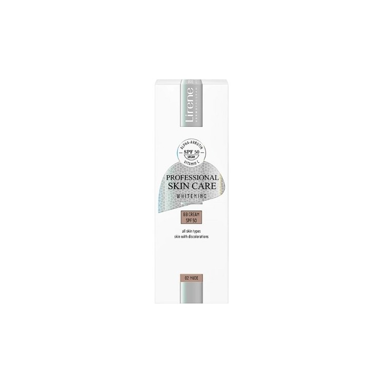 Lirene Professional Skin Care Withening Krem BB nawilżający SPF50  02 NUDE 30 ml