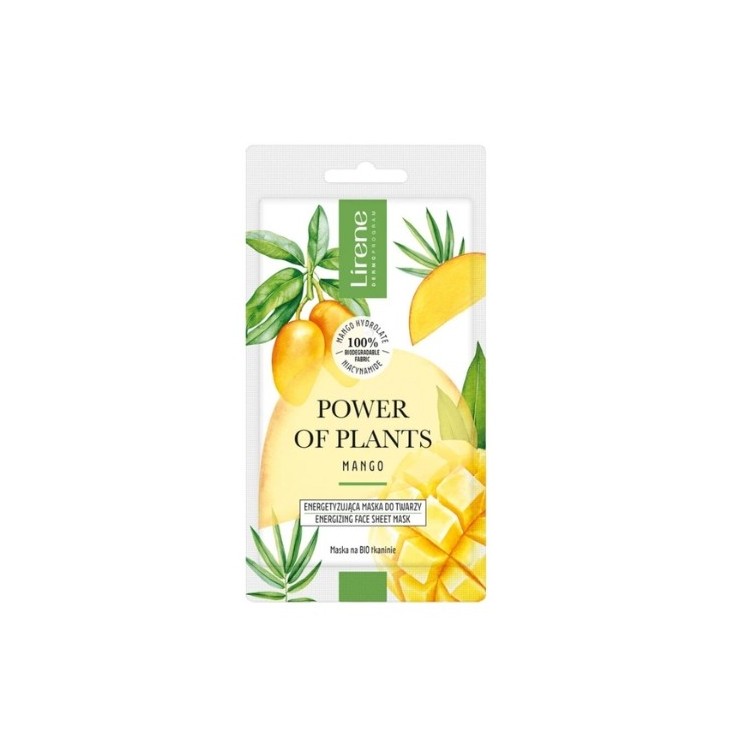 Lirene Power of Plants energetyzująca maska do twarzy Mango 17 g